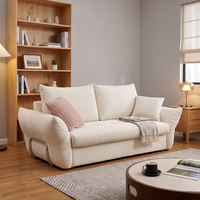 Modernes Cloud Modulares Verstellbares Ecksofa L-förmiges Wohnzimmer Schlafsofa mit Stauraum