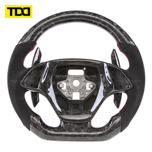 Volante de Fibra de Carbono Real TDD Compatible con Chevrolet Corvette Camaro C7 SS ZL1 - Product Image 3