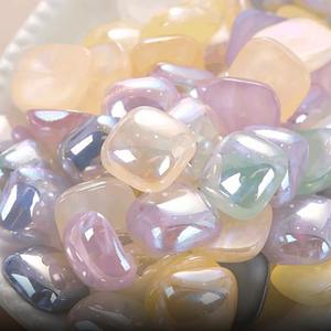 Nouveauté brillant 10-20mm multicolore arrondi carré résine Ranbow breloques pour bricolage pinces à cheveux coque de téléphone matériel - Product Image 1