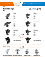 Vente chaude au Moyen-Orient systèmes de montage sur toit panneaux solaires kit de serrage d'extrémité de pince intermédiaire