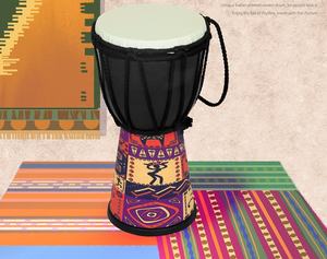Instrument à claquer <span class=keywords><strong>mini</strong></span> Djembe tambour africain pour enfants de 4 pouces - Product Image 2