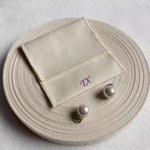 Manufacturer Cotton <b>Envelope</b> Dust Bag 100% Organic Cotton Flap Pouch Eco Jewelry Packaging Storage Bag With Logo Printing - Product Image 4