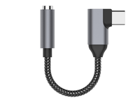 Rechtwinkliger USB Typ C auf 3,5mm Kopfhörer anschluss Audio Converter Kabel adapter