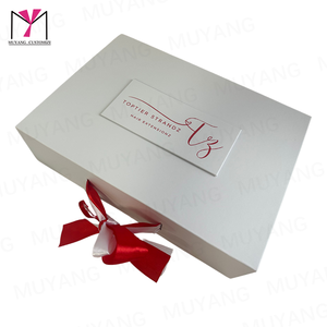 MUYANG Custom Logo Printed Rigid Cardboard <b>White</b> Bundled Hair Extension Wig Packaging <b>Box</b> Can Be Any Color And Any Design - Product Image 2