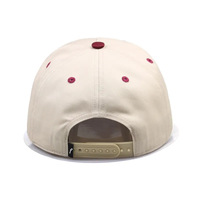 Logo personnalisé à 5 panneaux casquette de baseball à bord incurvé unisexe décontracté Vintage Street Style broderie conception 100% coton boucle en cuivre doré