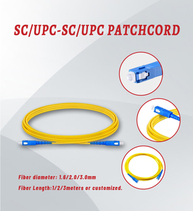 Cable de Fibra Óptica de Alto Rendimiento y Baja Pérdida, 2.0mm PVC, Monomodo, SC/UPC a SC/UPC, para FTTH, POE, GPRS, Redes de Telecomunicaciones - Product Image 3