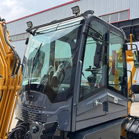 Mini-chargeuse compacte sur roues 2026 avec moteur diesel, garantie 1 an, pompe hydraulique haute performance pour la ferme
