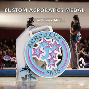 Medallas de Danza Acrobática Personalizadas, Medallas de Metal Personalizadas, Trofeos para Competiciones de Clubes de Danza, Medalla de Premio para Exámenes de Arte - Product Image 2