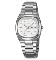 Guangzhou Vente en Gros de Luxe Hommes en Acier Inoxydable Étanche Montres à Quartz Logo Personnalisé Cadran Pointeur Chinois Montres de Couple