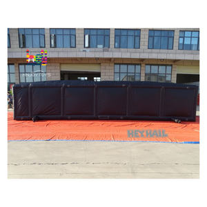 Laberinto inflable de casa embrujada personalizado para Halloween con carrera de obstáculos y Laser Tag Arena PVC portátil con techo y kits de reparación - Product Image 6