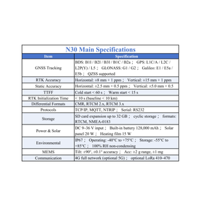 محطة أساسية N30 مدمجة تعمل بالطاقة الشمسية بتقنية CORS <span class=keywords><strong>GNSS</strong></span> سهلة التركيب للمواقع الدائمة - Product Image 3