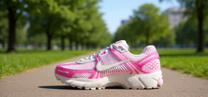 <span class=keywords><strong>Zapatillas</strong></span> <span class=keywords><strong>Nike</strong></span> Wmns Air Zoom Vomero 5 Hyper Pink para correr, parte superior de malla, suela de goma, entresuela de EVA para primavera - Product Image 2