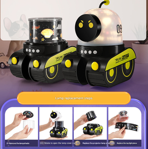Robot Car Galaxy Star <b>Projector</b> Night Light with Music BT speaker LED Projection Lamp for Kids Bedroom Gift - Product Image 4