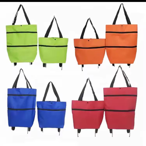Customized Light Waterproof <b>Backpack</b> Travel Foldable Shoulder Bag Large Strong Bearing Shopping Picnic Push Cart <b>With</b> <b>Wheels</b> - Product Image 1