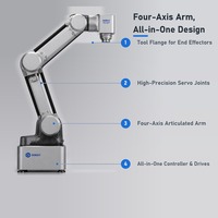 Bras robotique collaboratif de bureau Dobot MG400 à 4 axes, charge utile de 500 g, portée de 440 mm, précision de ±0,05 mm pour l'assemblage et le placement