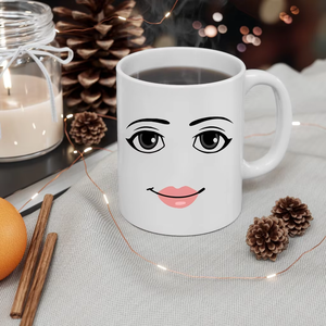コーヒーミルクカップ,工場プロモーションかわいいシンプルな女性表情マグカップクリエイティブセラミック - Product Image 2
