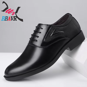 Nuevos Zapatos Casuales de Primavera para Hombre, Talla Grande, Transpirables, con Amortiguación de Impactos, de PU, Combinables con Todo, Formales para Negocios, Sin Cordones, para Boda - Product Image 2