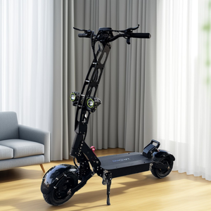 Vente en gros d'usine, scooter électrique pliable pour adultes, 6000W, double moteur, batterie 60V 30AH 40AH, autonomie 60-100 km, roues de 11 pouces, route/tout-terrain - Product Image 1