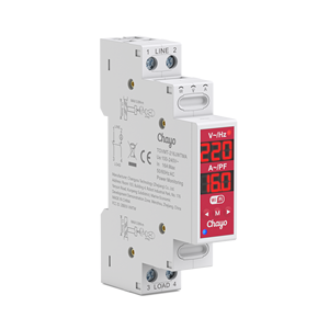 <span class=keywords><strong>Interruptor</strong></span> Inteligente 2P, Disyuntor de 18mm para Riel DIN, Módulo WiFi, Relé de 16A, 100-240V, Desconexión L-N/L-L, Cobre, Tuya Smart Life, TOVMT - Product Image 1