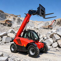 Mini-chargeur télescopique compact 4x4 diesel pour petites exploitations agricoles et travaux de jardinage