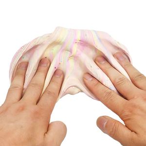 Multi Color 4 Colors Dream Butter Air Fluffy Could <b>Plasticine</b> Fruit Scented Macaroon Dessert Unicorn Slime Kit - Product Image 4