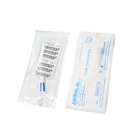Jeringa para ganado, 1,25*7mm, microchip RFID para animales, microchip implantable para seguimiento de animales