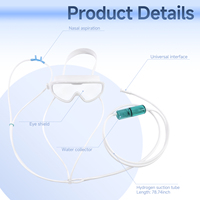 Nuevo Inhalador de Hidrógeno Portátil 2 en 1 a Gas, Mascarilla Nasal/Ocular, Tubo de Silicona Suave, Carcasa de Plástico, Alta Eficiencia, para el Cuidado de la Salud
