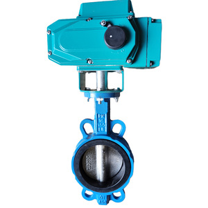 Válvula de Mariposa Eléctrica D971X 16Q Tipo Wafer, Cuerpo de Hierro Dúctil para Uso con Agua a Temperatura Normal - Product Image 1