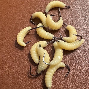 Señuelos de Pesca de Goma en Forma de Gusano, Set de Señuelos a Granel para Pesca de <span class=keywords><strong>Trucha</strong></span>, Crappie, Pan Fish, Bluegill, Agua Dulce - Product Image 1