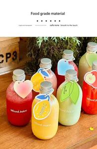 Bouteille de <span class=keywords><strong>vin</strong></span> en plastique en forme de goutte d'eau de 350ml/12oz avec bouchon en aluminium pour les boissons de jus de vodka Milktea Whisky - Product Image 4