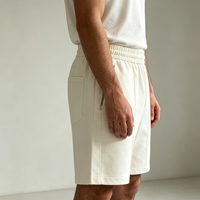 Shorts de sport mi-longs pour hommes, personnalisables OEM, taille élastique, séchage rapide, respirants, avec impression de logo personnalisé, plusieurs couleurs