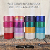 Ruban en satin métallique floral irisé personnalisé avec nœud papillon, bobine de 3 pouces de large, couleurs assorties, pour emballage cadeau de Pâques et artisanat