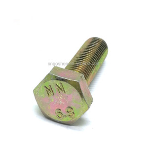 สลักเกลียวหัวหกเหลี่ยม DIN933 เกลียวเต็ม เกรด 8.8 เหล็กกล้าคาร์บอน - Product Image 3