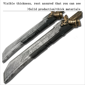 Cosplay épée modèle <span class=keywords><strong>Thanos</strong></span> épée à double tranchant imitation épée <span class=keywords><strong>jouet</strong></span> pour enfants - Product Image 2