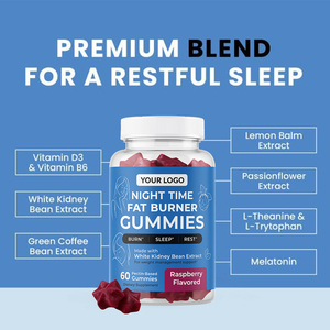 Tự nhiên ban đêm thời gian chất béo Burner Gummies với thảo dược pha trộn cho sự trao đổi chất hỗ trợ nhãn hiệu riêng 60 đếm - Product Image 2