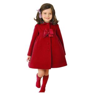 Vêtements d'extérieur pour filles, manteau à nœud papillon, coupe-vent, vêtements d'hiver pour enfants, veste d'hiver pour filles, vente en gros - Product Image 3