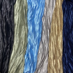 Tela Plisada de Satén Cepillado 100% Poliéster de Peso Medio, 120 g/m², 145 cm, para Confección de Vestidos, Faldas, etc. - Product Image 6