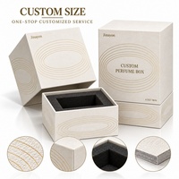 Boîte rigide à base et couvercle en carton A3327-W04 avec logo et couleur personnalisés, insert en mousse surélevé, fermeture magnétique, 10x10x14cm