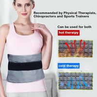 Sac de glace en gel polyvalent réutilisable pour les blessures-Emballage de glace flexible avec support en tissu doux pour la thérapie par le froid chaud