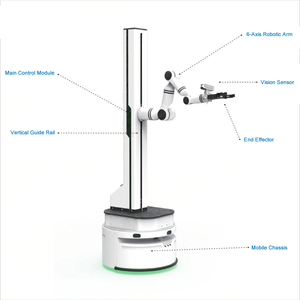 Robot Móvil Autónomo (AMR) con Brazo Robótico Colaborativo de un Solo Brazo para Automatización de Almacenes y Manipulación Logística Industrial - Product Image 4