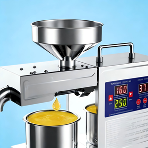 Grande Promotion : Ligne de production d'huiles végétales numériques en acier inoxydable pour huiles de cuisson de tournesol, sésame, soja, avocat et graines, usage domestique - Product Image 5
