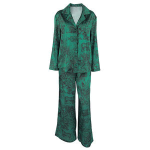 Pyjama de luxe imprimé SMOOTH pour l'automne et l'hiver, ensemble deux pièces à manches longues et pantalon, peut être porté à l'extérieur ou à <span class=keywords><strong>la</strong></span> <span class=keywords><strong>maison</strong></span> - Product Image 5