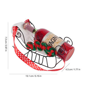 Ornements de Noël en verre Margarita très demandés, seau à champagne, cadeau de Noël, <span class=keywords><strong>bouteille</strong></span> de vin, décorations de Noël - Product Image 3