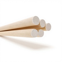 Vente en gros de tiges en bois, longueur 48 pouces, diamètres de 3,2 mm à 22,2 mm, directement de l'usine, idéales pour la fabrication de meubles, le bricolage et le jardinage