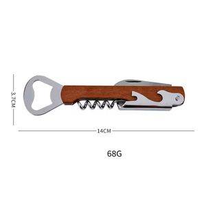 Tire-bouchon en bois de haute qualité avec poignée, idéal pour les mariages et les fêtes, personnalisable avec logo, livré en coffret cadeau – Nouvelle collection en promotion - Product Image 4