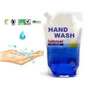 Ontwerp Grote 5Kg Herbruikbare Wasmiddel Wassen Hand Zeep Refill Poeder/Vloeistof Verpakking Plastic Zakken Standup Uitloop Zakjes