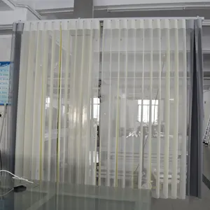 3.5 بوصة العمودي ألياف صماء لفات العمودي ألياف صماء لفات الأبيض pvc الستائر الرأسية الذقن ل مكتب - Product Image 1