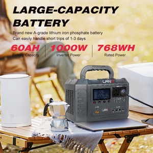 Batería de larga duración Nuevo diseño 600W 1000W Batería LiFePO4 Almacenamiento de energía Estación de energía solar portátil ABS para exteriores - Product Image 3