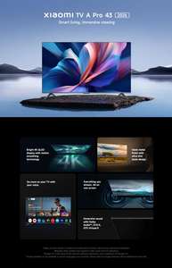 Versión global para <span class=keywords><strong>Xiaomi</strong></span> TV A Pro <span class=keywords><strong>43</strong></span> 2026 <span class=keywords><strong>43</strong></span> <span class=keywords><strong>pulgadas</strong></span> <span class=keywords><strong>4K</strong></span> HDR Smart TV Control de Voz 2 + 8GB Dolby Vision Android Television - Product Image 2