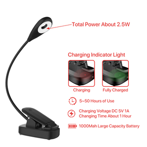 <span class=keywords><strong>Luce</strong></span> da Lettura Regolabile 620~630/660/670nm Rossa, Creativa e Intelligente con Certificazioni CE ROHS FCC e Porta <span class=keywords><strong>di</strong></span> Ricarica Type C - Product Image 5